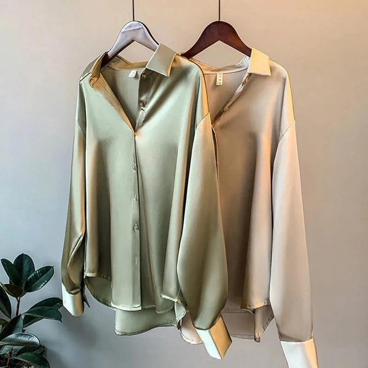 Sarlote | Ladies' satin shirt